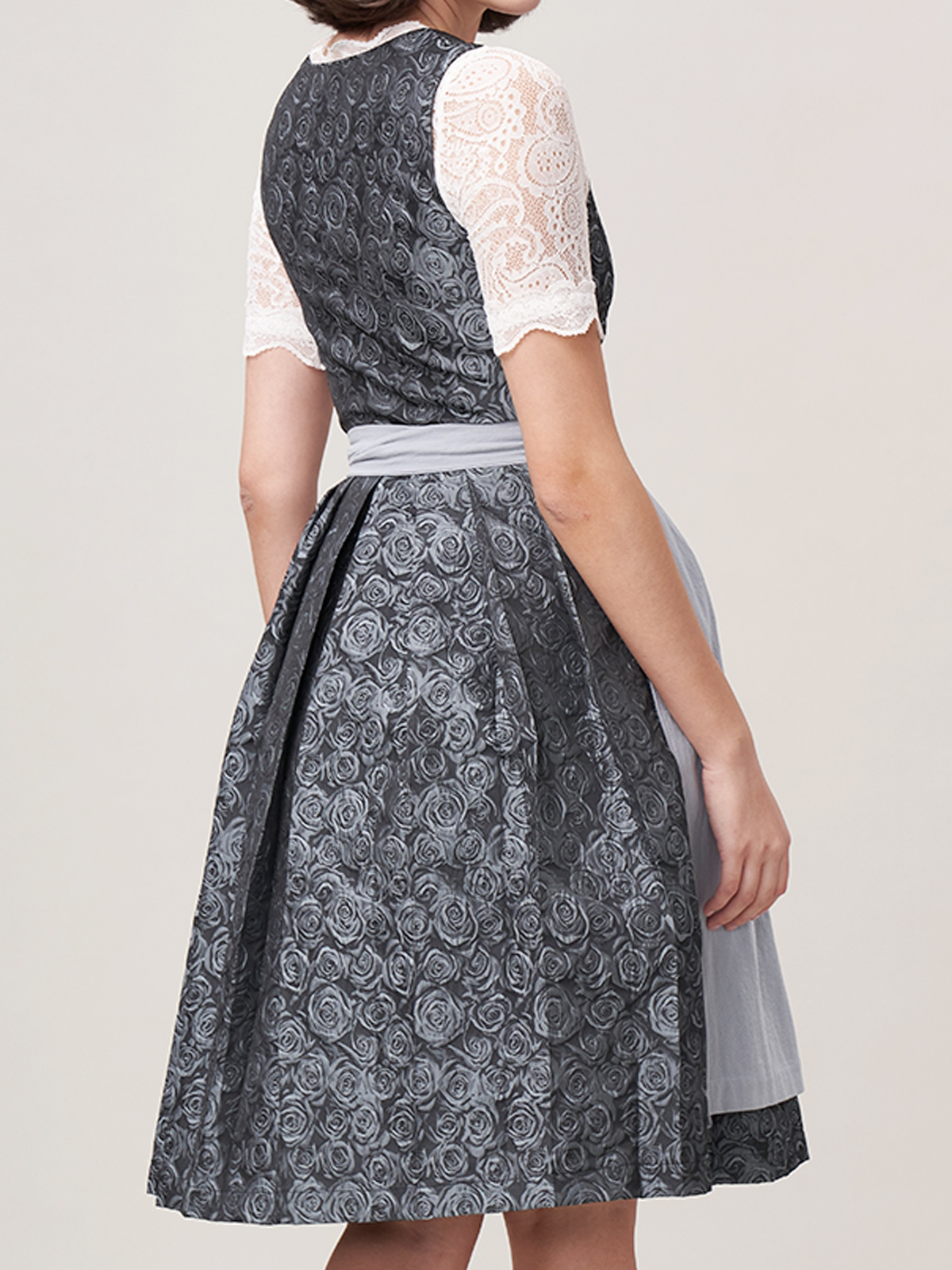 Modernes blaues Dirndl mit Hakenverschluss
