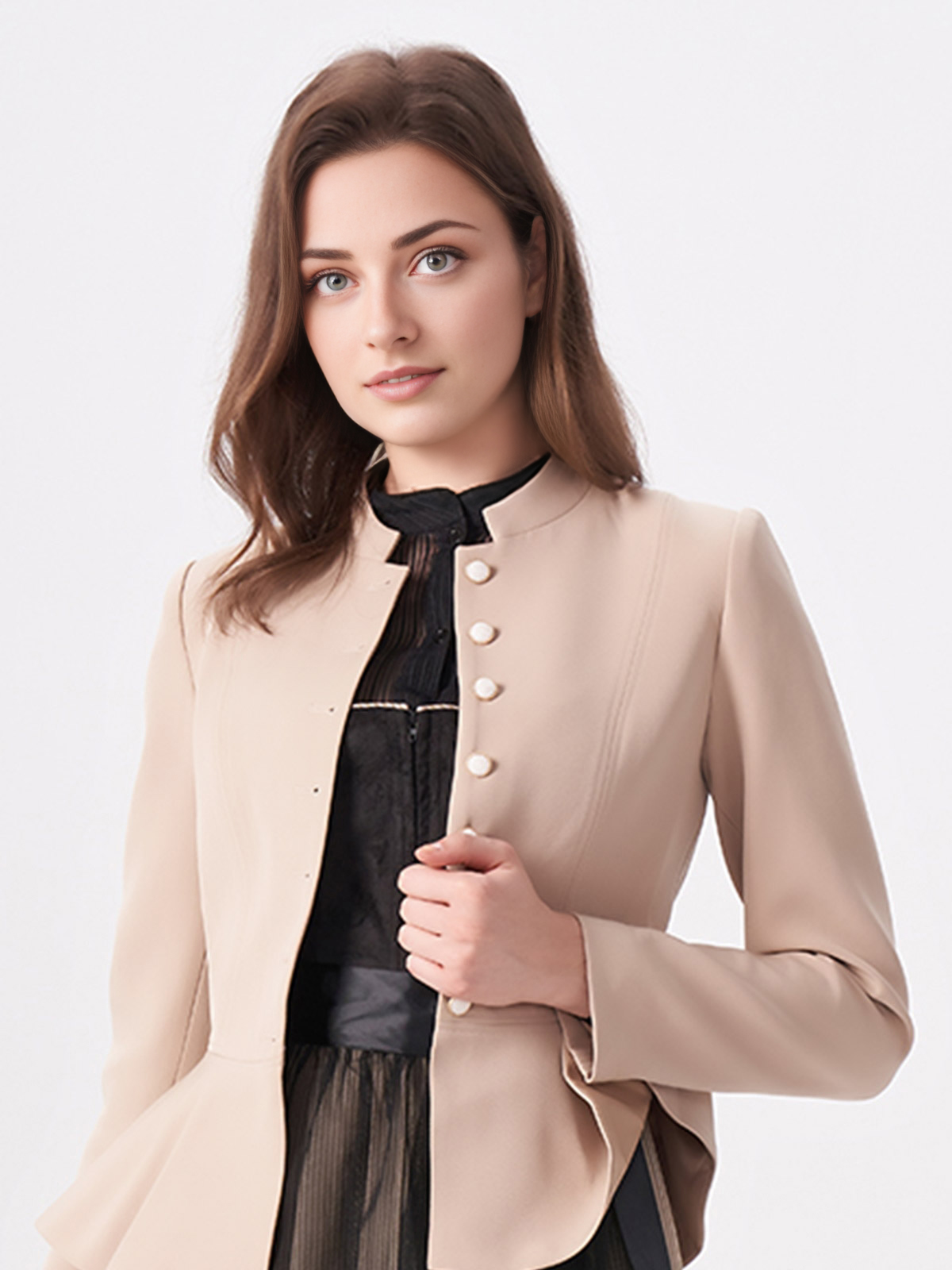 Moderne Dirndl mit Braunem Janker